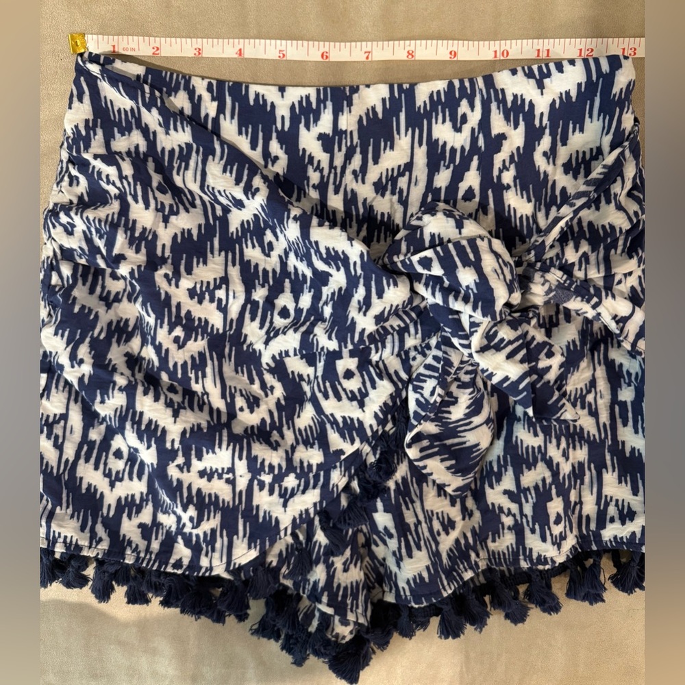 ZARA Knotted Printed Tassel Wrapped Skort Size XS - Picture 7 of 8
